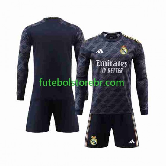 Camisa Real Madrid II 2023-2024 manga longa pro Juvenil