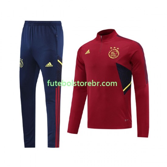 AFC Ajax Vermelho 2022-2023 Sweat de Treino Conjunto