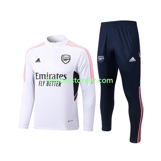 Arsenal Branco 2022-2023 Sweat de Treino Conjunto