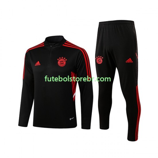 Bayern de Munique Preto 2022-2023 Sweat de Treino Conjunto