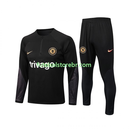 Chelsea Preto 2022-2023 Sweat de Treino Conjunto