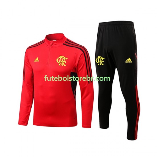 CR Flamengo Vermelho 2022-2023 Sweat de Treino Conjunto