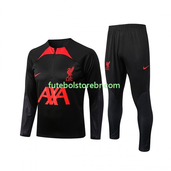 Liverpool Preto 2022-2023 Sweat de Treino Conjunto SKU001