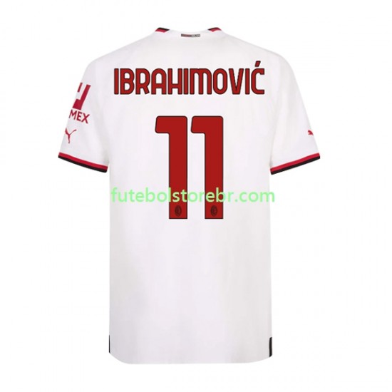 Camisa AC Milan Ibrahimovic 11 II 2022-2023 manga curta pro Masculina