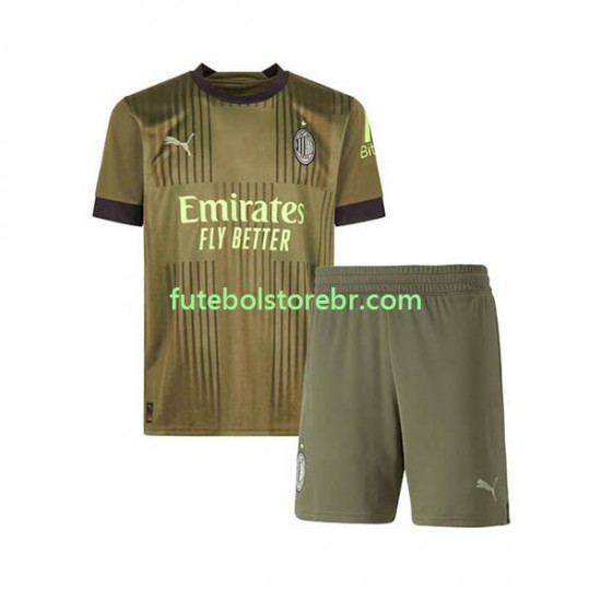 Camisa AC Milan III 2022-2023 manga curta pro Juvenil