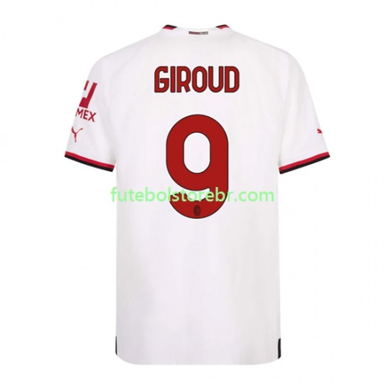 Camisa AC Milan Olivier Giroud 9 II 2022-2023 manga curta pro Masculina