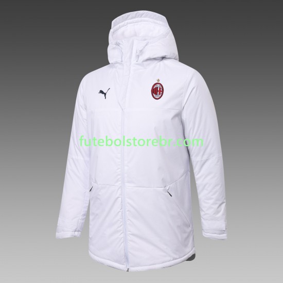 AC Milan Branco All-Weather Casaco de Treino pro Masculina