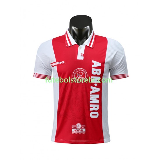 Camisa AFC Ajax Retrô I 1997-1998 manga curta pro Masculina