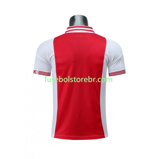 Camisa AFC Ajax Retrô I 1997-1998 manga curta pro Masculina