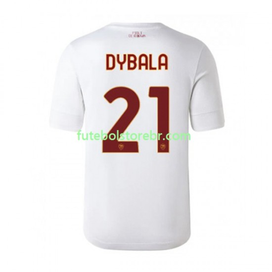 Camisa AS Roma Paulo Dybala 21 II 2022-2023 manga curta pro Masculina