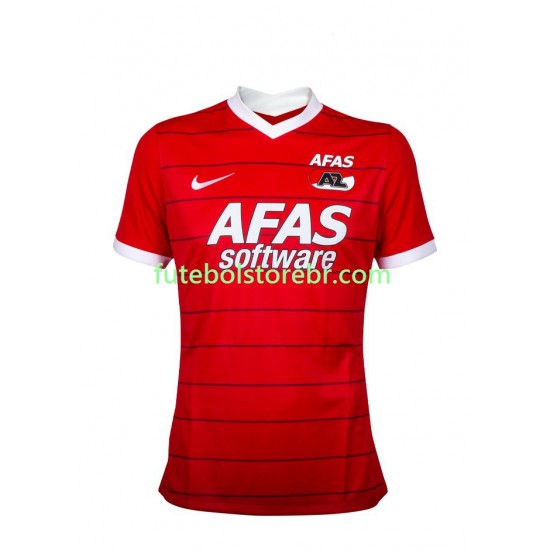 Camisa AZ Alkmaar I 2021-2022 manga curta pro Masculina