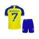 Camisa Al-Nassr Ronaldo 7 I 2022-2023 manga curta pro Juvenil