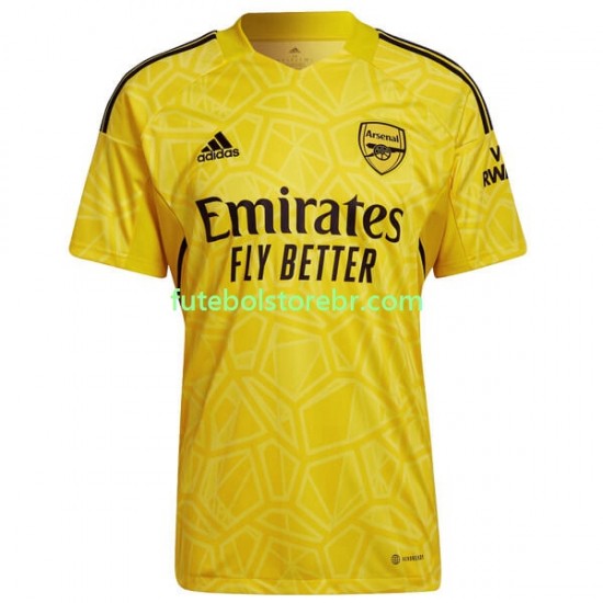 Camisa Goleiro Arsenal I 2022-2023 manga curta pro Masculina