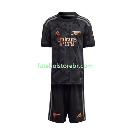 Camisa Arsenal II 2022-2023 manga curta pro Juvenil