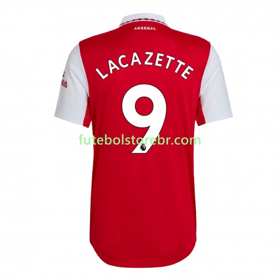 Camisa Arsenal Lacazette 9 I 2022-2023 manga curta pro Masculina