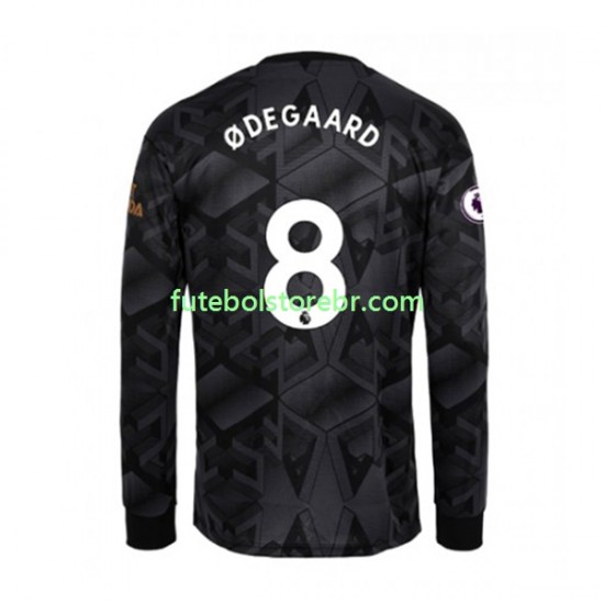 Camisa Arsenal Martin Odegaard 8 II 2022-2023 manga longa pro Masculina