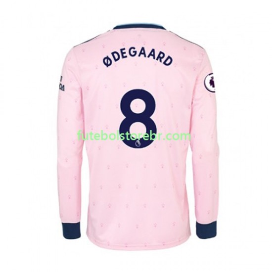 Camisa Arsenal Martin Odegaard 8 III 2022-2023 manga longa pro Masculina