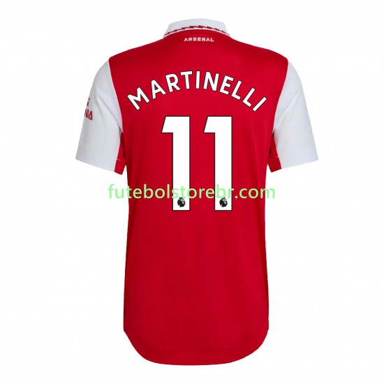 Camisa Arsenal Martinelli 11 I 2022-2023 manga curta pro Masculina