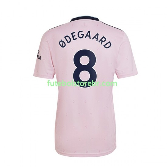 Camisa Arsenal Odegaard 8 III 2022-2023 manga curta pro Masculina