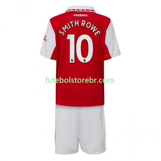 Camisa Arsenal Smith Rowe 10 (2) I 2022-2023 manga curta pro Juvenil