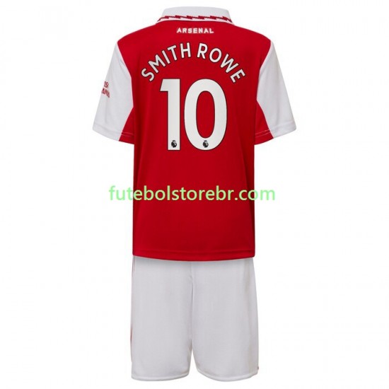 Camisa Arsenal Smith Rowe 10 I 2022-2023 manga curta pro Juvenil