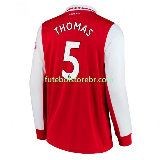 Camisa Arsenal Thomas Partey 5 I 2022-2023 manga longa pro Masculina