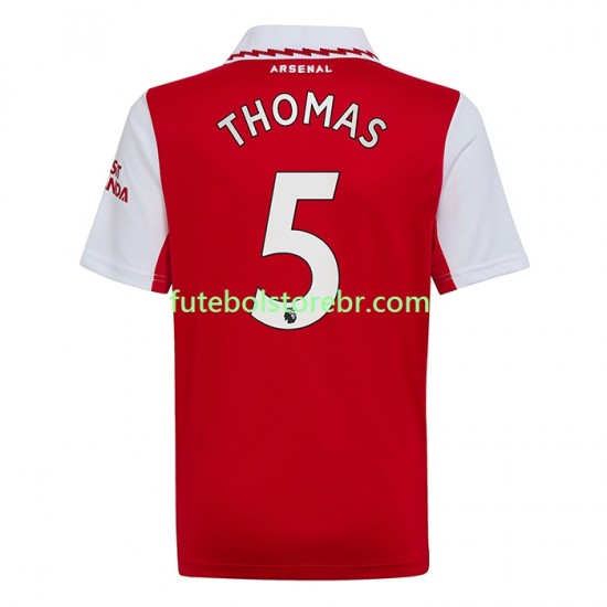 Camisa Arsenal Thomas Partey 5 I 2022-2023 manga curta pro Masculina