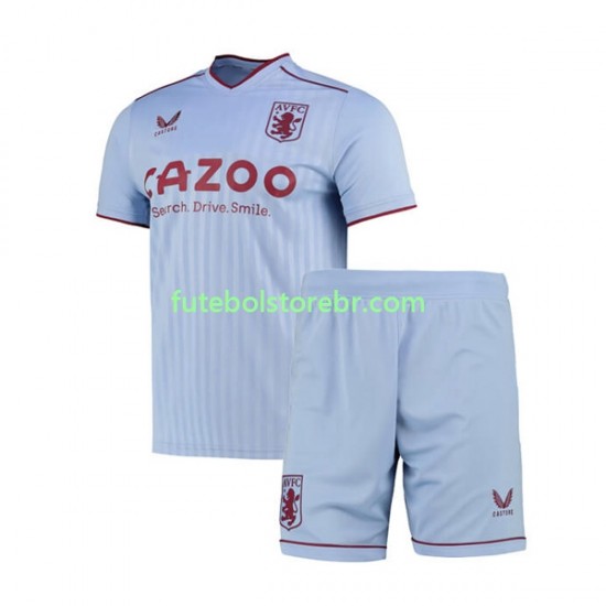 Camisa Aston Villa II 2022-2023 manga curta pro Juvenil