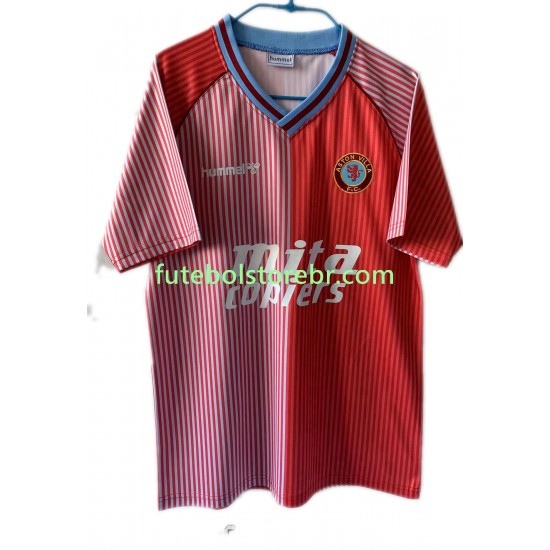 Camisa Aston Villa 1988 Retrô I manga curta pro Masculina