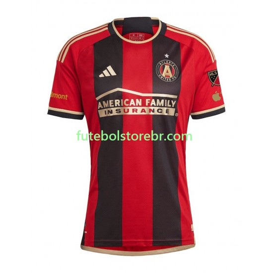 Camisa Atlanta United I 2023-2024 manga curta pro Masculina