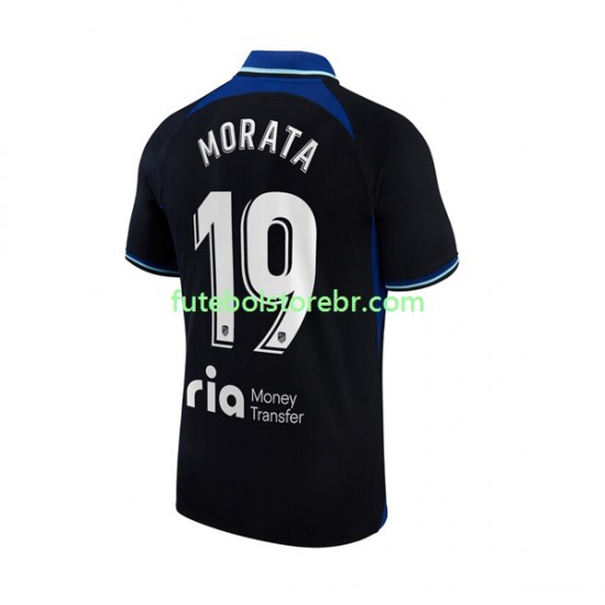 Camisa Atlético de Madrid Alvaro Morata 19 II 2022-2023 manga curta pro Masculina