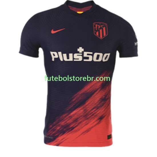 Camisa Atlético de Madrid II 2021-2022 manga curta pro Masculina