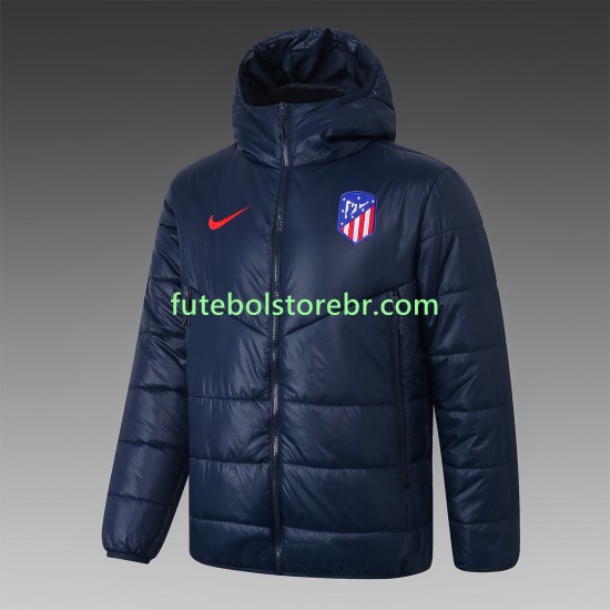 Atlético de Madrid Azul Roupas de Algodãos pro Masculina