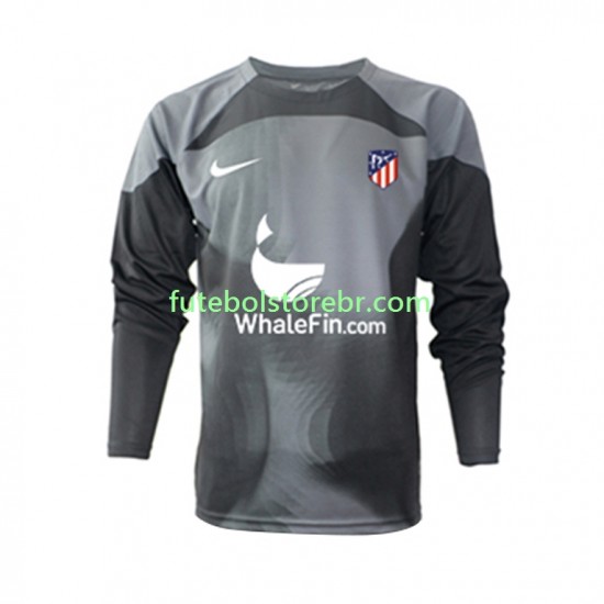 Camisa Goleiro Atlético de Madrid II 2022-2023 manga longa pro Masculina