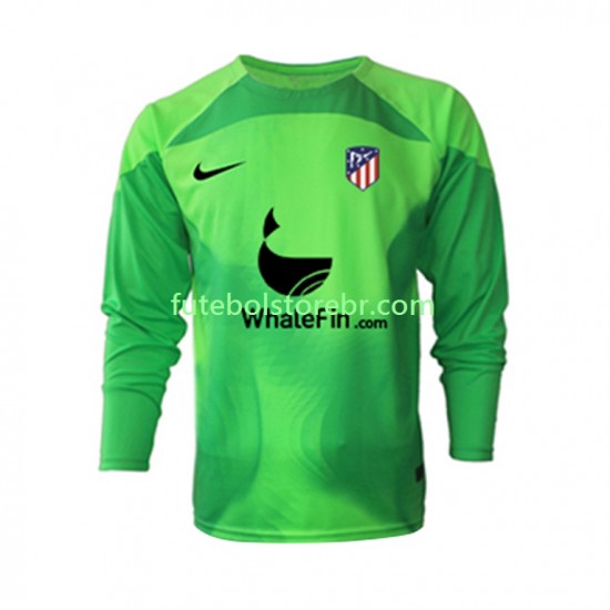 Camisa Goleiro Atlético de Madrid I 2022-2023 manga longa pro Masculina