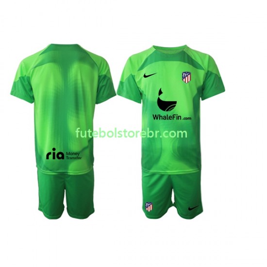 Camisa Goleiro Atlético de Madrid I 2022-2023 manga curta pro Juvenil