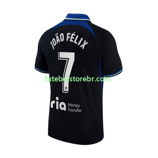 Camisa Atlético de Madrid Joao Felix 7 II 2022-2023 manga curta pro Masculina