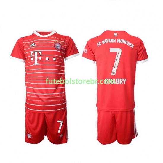 Camisa Bayern de Munique Gnabry 7 I 2022-2023 manga curta pro Juvenil