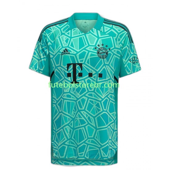 Camisa Goleiro Bayern de Munique I 2022-2023 manga curta pro Masculina