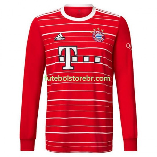 Camisa Bayern de Munique I 2022-2023 manga longa pro Masculina