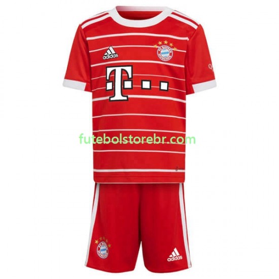 Camisa Bayern de Munique I 2022-2023 manga curta pro Juvenil