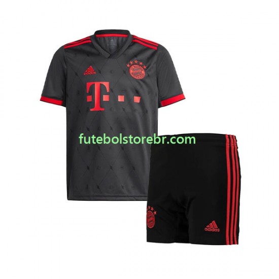 Camisa Bayern de Munique III 2022-2023 manga curta pro Juvenil