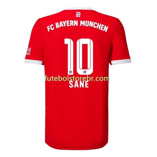 Camisa Bayern de Munique Sane 10 I 2022-2023 manga curta pro Masculina