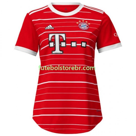 Camisa Bayern de Munique I 2022-2023 manga curta pro Feminino