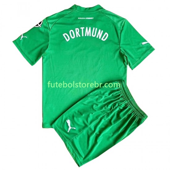 Camisa Goleiro Borussia Dortmund II 2022-2023 manga curta pro Juvenil