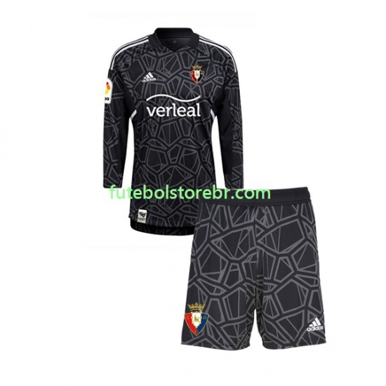 Camisa Goleiro CA Osasuna I 2022-2023 manga longa pro Juvenil