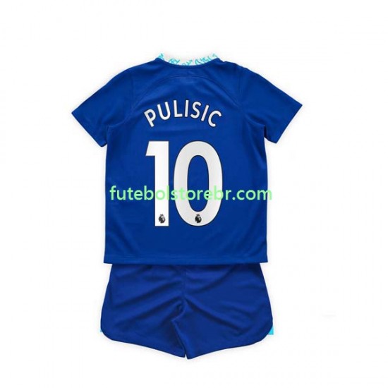 Camisa Chelsea Christian Pulisic 10 I 2022-2023 manga curta pro Juvenil