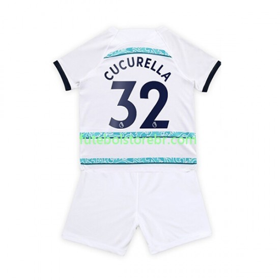 Camisa Chelsea Cucurella 32 II 2022-2023 manga curta pro Juvenil