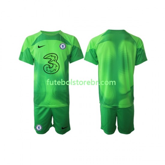 Camisa Goleiro Chelsea III 2022-2023 manga curta pro Juvenil