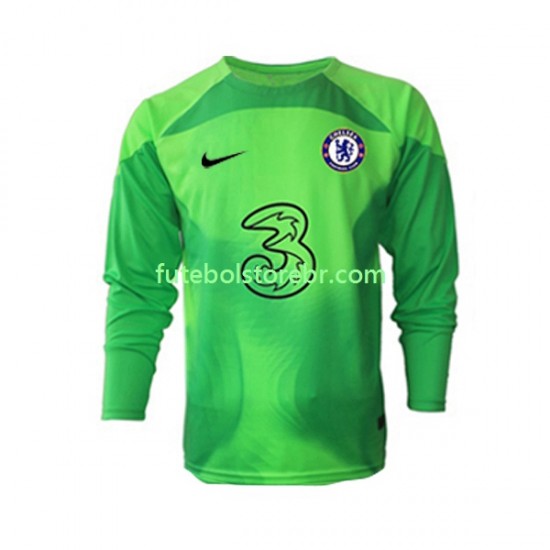 Camisa Goleiro Chelsea III 2022-2023 manga longa pro Masculina